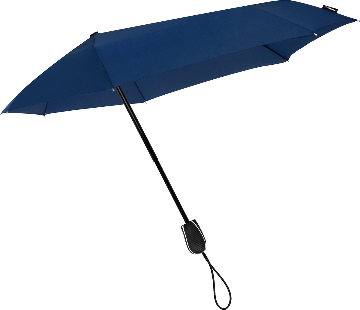 STORMini - Stormparaplu - Geschikt voor Windvlagen tot 80km/h - Ø 100 cm - Donkerblauw