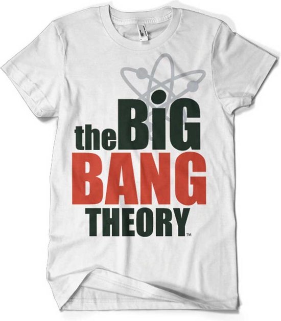 Foto: The big bang theory heren tshirt xl logo wit