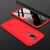 GKK Three Stage Splicing Full Coverage PC Case voor Nokia 8.1 / X7 (Rood)