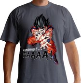 DRAGON BALL - T-Shirt DBZ/Kamehameha - Dark Grey (M)