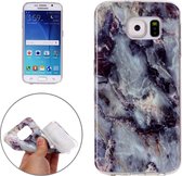 Voor Galaxy S6 / G920 Brown Marbling Pattern Soft TPU Protective Back Cover Case
