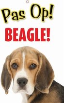 Waakbord nederlands kunststof beagle - 21x15 cm - 1 stuks