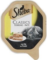 Sheba alu classics pate met kip - 85 gr - 22 stuks