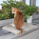 Trixie kattenmand plateau vensterbank lichtgrijs - 51x36 cm - 1 stuks