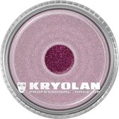 Kryolan polyester glitter 4 gram roze-maroon