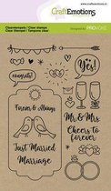 Clearstamps A6 - Wedding (Eng)