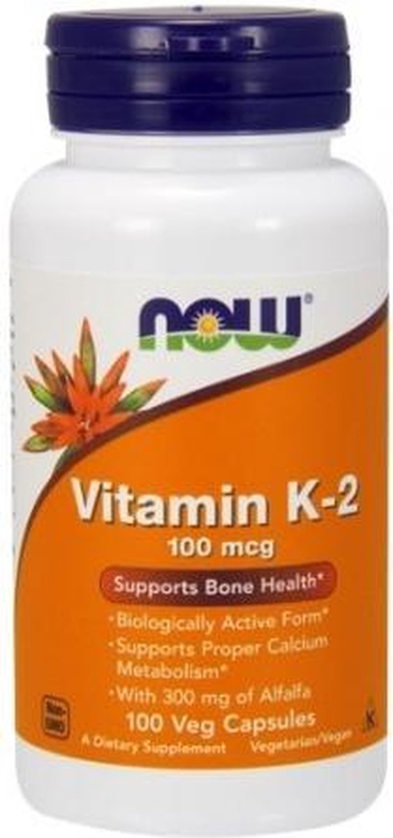Now Foods Vitamine K2 100mg 100 Vegicaps
