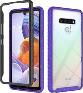 Voor LG Stylo 6 schokbestendige sterrenhemel PC + TPU beschermhoes (paars)