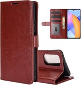 Voor Huawei Honor 10X Lite R64 Textuur Enkele Horizontale Flip Leren Case met Houder & Kaartsleuven & Portemonnee & Fotolijst (Bruin)