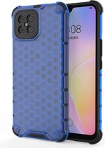 Voor Huawei nova 8 SE schokbestendige honingraat pc + TPU-hoes (blauw)