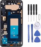 Lcd-scherm en digitizer volledige montage met frame voor LG V40 ThinQ (zwart)