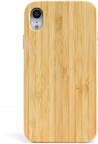 Shockproof TPU + Wood Full beschermhoes voor iPhone XR