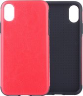 Crazy Horse Texture PU-hoesje voor iPhone XS Max (rood)