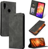 Retro Skin Feel Business Magnetische horizontale flip lederen tas voor Redmi Note7 & Redmi Note7 Pro (donkergrijs)