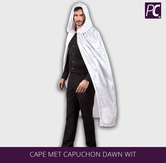 Witte cape met velours effect volwassenen Halloween - Verkleedattribuut -  One size" | bol.com
