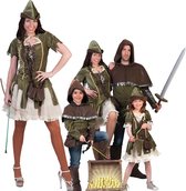 Robin hood kostuum dames grote maat.
