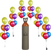 Helium voor ca. 300 a 400 ballonnen.