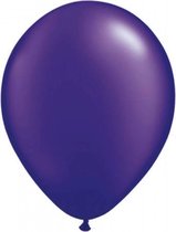 Paarlemoer metallic paarse ballonnen 33 cm. Zak 100 stuks