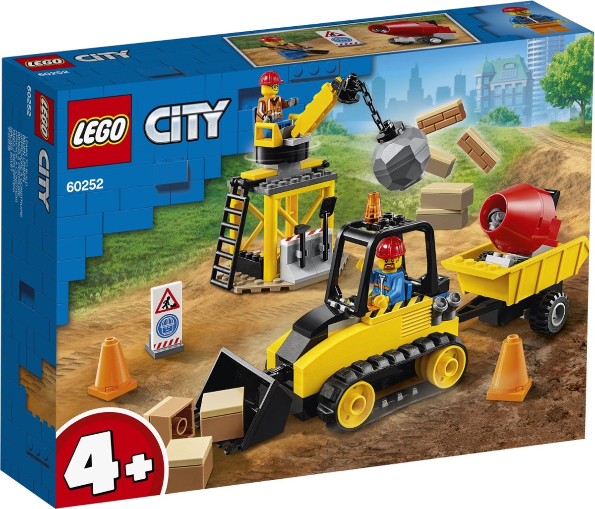 LEGO City 4+ Constructiebulldozer - 60252 | bol.com