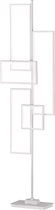 LED Vloerlamp - Iona Tucino - 44W - Warm Wit 3000K - Rechthoek - Mat Wit - Aluminium