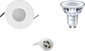 PHILIPS - LED Spot Set - CorePro 830 36D - Igory - GU10 Fitting - Waterdicht IP65 - Dimbaar - Inbouw Rond - Mat Wit - 5W - Warm Wit 3000K - Ø82mm