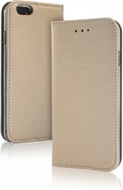 Smart Case Apple Iphone 6s avec fermeture magnétique intelligente unique, y compris la fonction de support. Couverture de livre portefeuille en version cuir TPU extra luxueux, qualité professionnelle, or, marque i12Cover