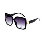 Visionmania Zonnebrillen Dames Vierkant - UV 400 - Grijze lenzen - Zwart frame