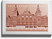 Walljar - Amsterdam Centraal - Muurdecoratie - Poster