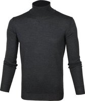 Suitable Merino Coltrui Pull Antraciet - Grijs maat XL