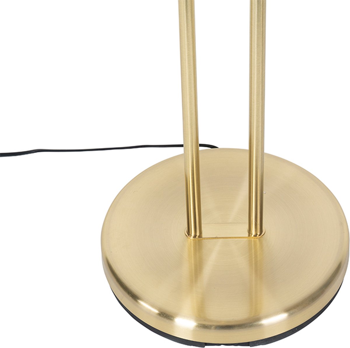 QAZQA diva - Moderne Dimbare LED Vloerlamp | Staande Lamp met Dimmer met leeslamp - 1 lichts - H 1800 mm - Goud/messing - Woonkamer | Slaapkamer | Keuken thumbnail 3
