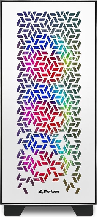 ATX Semi-tower Box Sharkoon CA300H White RGB