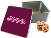 Koektrommel OK Boomer Vierkant - Bewaarblik 20x20x10 cm