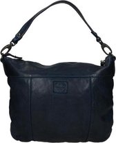Bear Design Medium Schoudertas / Crossbodytas - Dames - Leer - Cow Lavato - Blauw