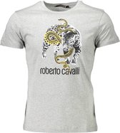 Roberto Cavalli T-shirt Grijs XL Heren