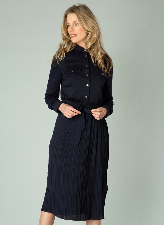YEST Gilenny Jurk Dark Blue maat 40 bol