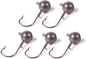 DLT Round Jighead Hook - Loodkop - Haakmaat 1 - 10g - Grijs