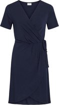VILA VINAYELI SS KNEE WRAP DRESSSU Dames Jurk - Maat XL