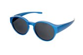 IZZLE Overzetbril Zonnebril Groot 2047 - Dames/Heren - Polariserend - UV400 - Blauw montuur/Gekleurd glas