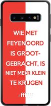 6F hoesje - geschikt voor Samsung Galaxy S10 -  TPU Case - Feyenoord - Grootgebracht #ffffff