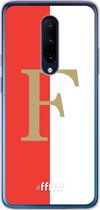 6F hoesje - geschikt voor OnePlus 7 Pro -  Transparant TPU Case - Feyenoord - F #ffffff