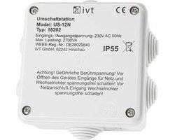 IVT US-12N Omschakelstation 2760 VA 18202 130 mm x 130 mm x 60 mm Geschikt voor model (ondulator): Universeel
