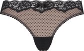 Hunkemöller Dames Lingerie String Marion  - Zwart - maat S