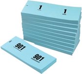 Nummerblokjes 1-1000 42 x 105 mm blauw