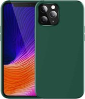Frosted Magnetic TPU beschermhoes voor iPhone 12/12 Pro (groen)