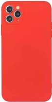 Rechte rand effen kleur TPU schokbestendig hoesje voor iPhone 11 Pro (rood)