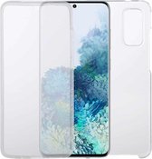 Voor Samsung Galaxy S20 PC + TPU Ultradunne dubbelzijdige all-inclusive transparante hoes