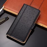 Voor Samsung Galaxy A10 struisvogel textuur PU + TPU horizontale flip lederen tas met houder & kaartsleuven & portemonnee (zwart)
