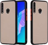 Voor Huawei Y7P 2020 / P40 Lite E / Honor 9C Huid Handgevoel Serie Schokbestendig Frosted PC + TPU Beschermhoes (Zwart)