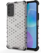 Voor Huawei Honor 30 Youth schokbestendige honingraat pc + TPU-hoes (wit)