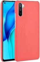 Voor Huawei Mate 40 Lite / Maimang 9 Schokbestendige krokodiltextuur PC + PU-hoes (rood)